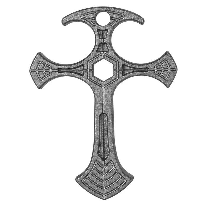Pendentif croix de défense tactique en zinc pour hommes et femmes, polyvalent et discret, idéal pour les amoureux de plein air, cadeau unique pour les occasions spéciales