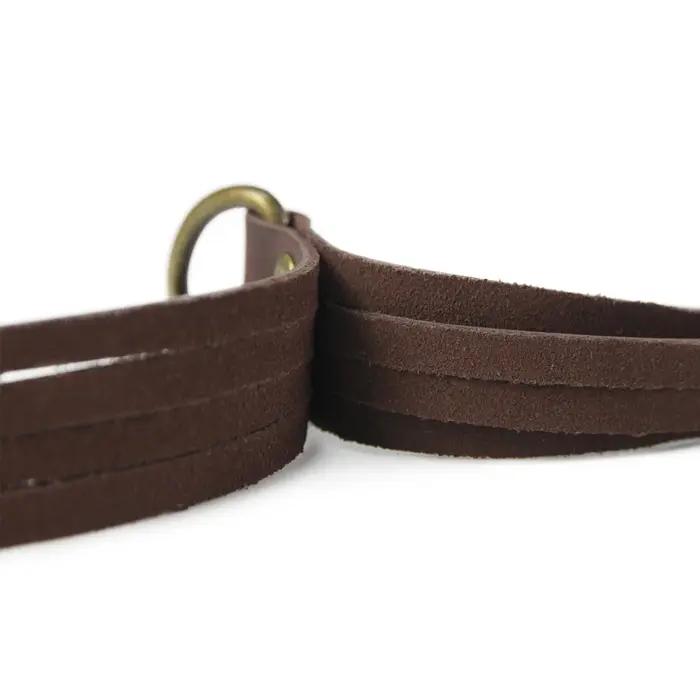 Porte-leurres chasse 8 boucles cuir pour transport canards et oiseaux, équipement extérieur robuste