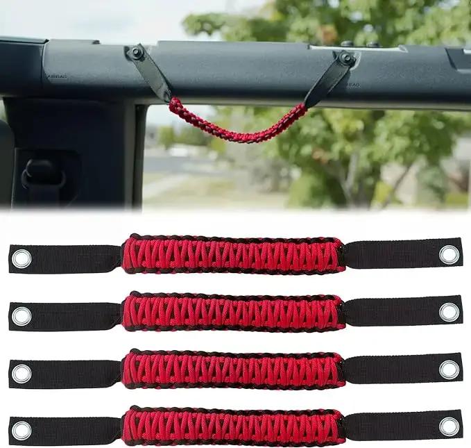 Poignées de maintien en Paracord pour Ford Bronco 2021-2024 accessoires intérieurs pour sécurité et style personnalisable