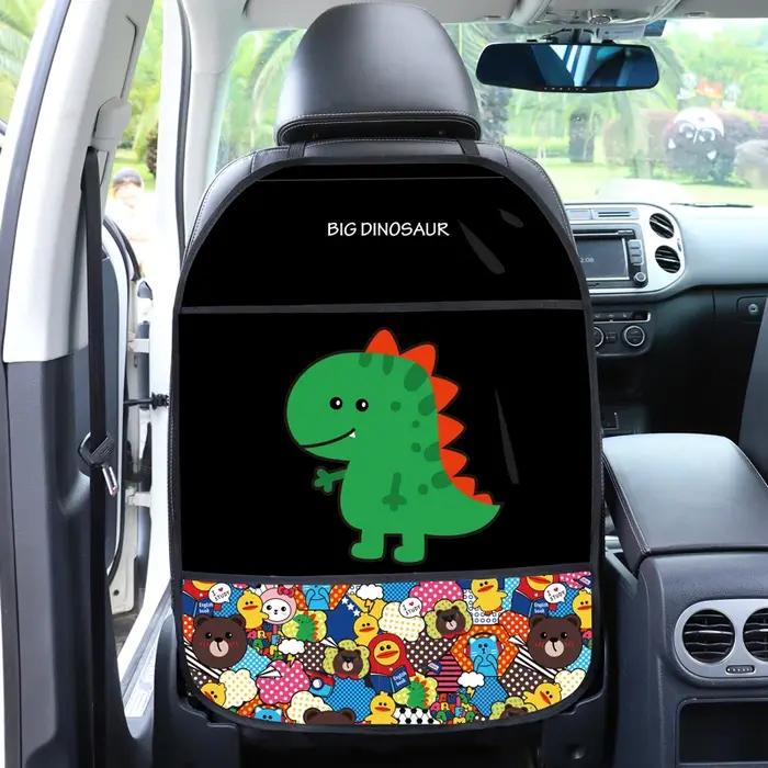 1 pièces couverture arrière de siège de voiture protecteur pour enfants dessin animé voiture Anti co