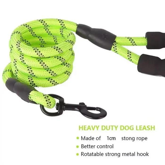 Laisse pour chien de compagnie de 2M avec poignée rembourrée douce