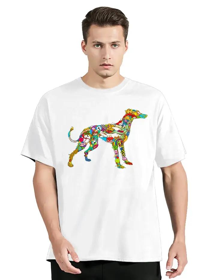 T-shirt unisexe à col rond Greyhound Dog
