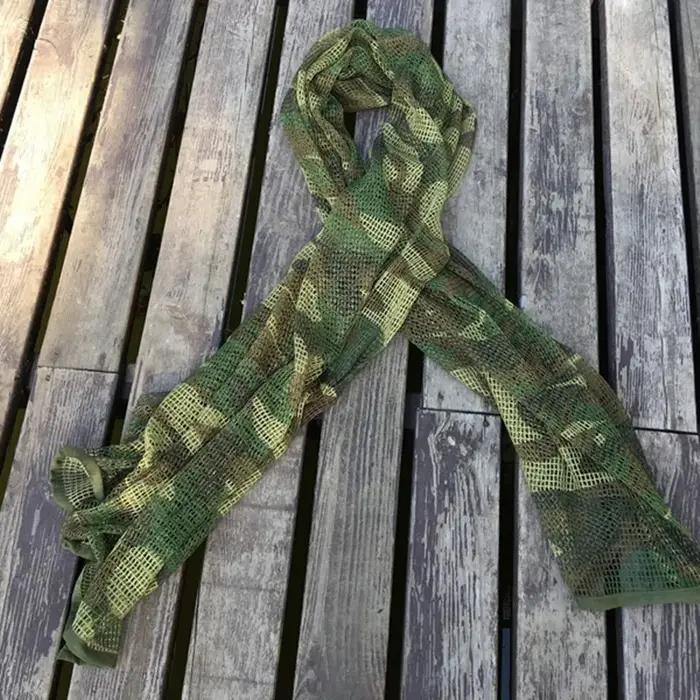 Écharpe en maille de camouflage voile de sniper