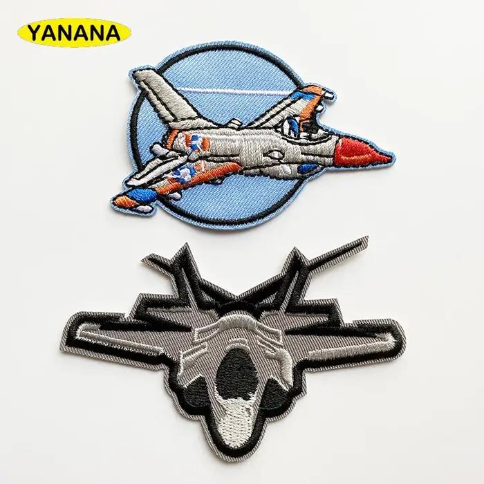 Patchs d'avion de chasse pour vêtements