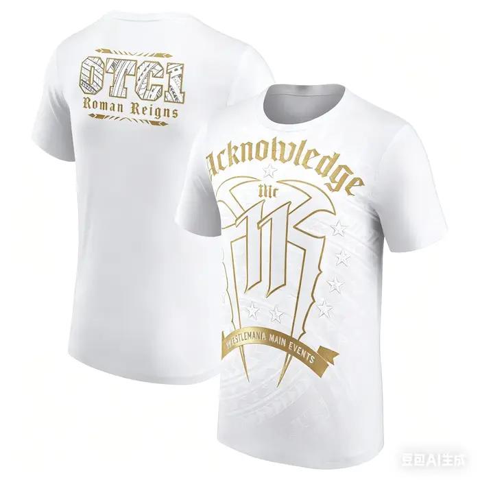 Nouveau modèle 2026 Roman Reigns – T-shirt décontracté oversize Y2K pour homme, respirant et tendanc