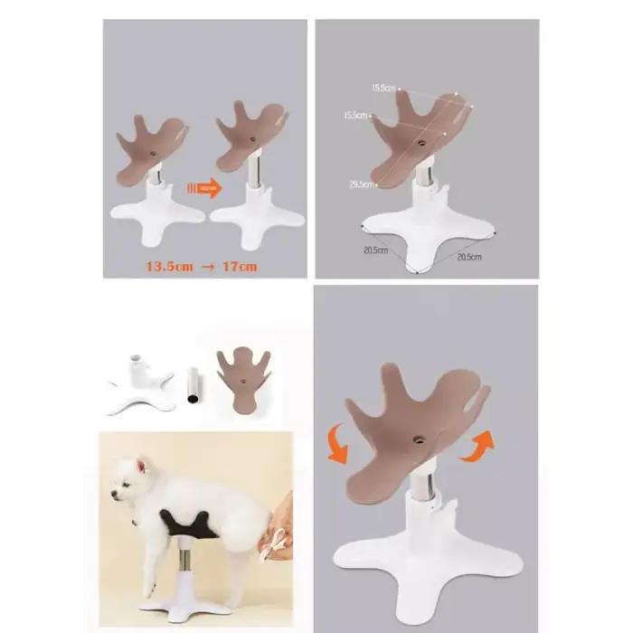 Table de toilettage pour chiens résistante à l'eau avec cadre robuste et sangles ajustables pour toilettage et bain occasions spéciales