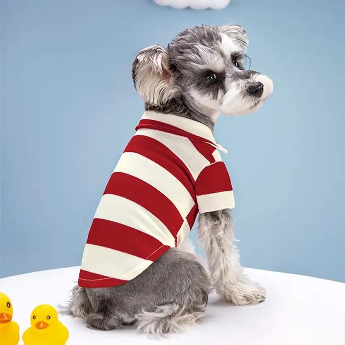 Polo pour chien, vêtements d'été pour chien, vêtements décontractés pour petits et grands chiens, chats, t-shirt, costumes pour chihuahua, pug, chemises pour Yorkshire