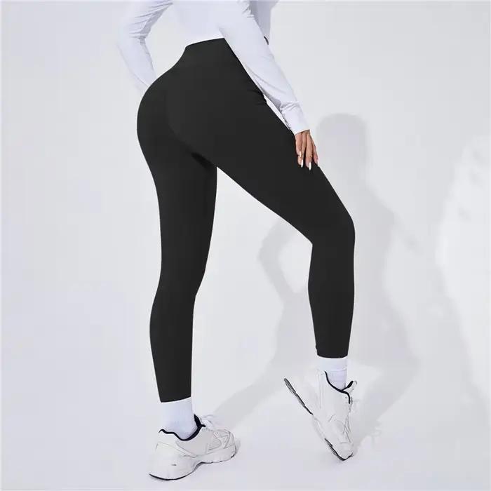 Taille haute Yoga chaud Leggins collants de sport thermique femme pantalons de course Sexy bout à bo