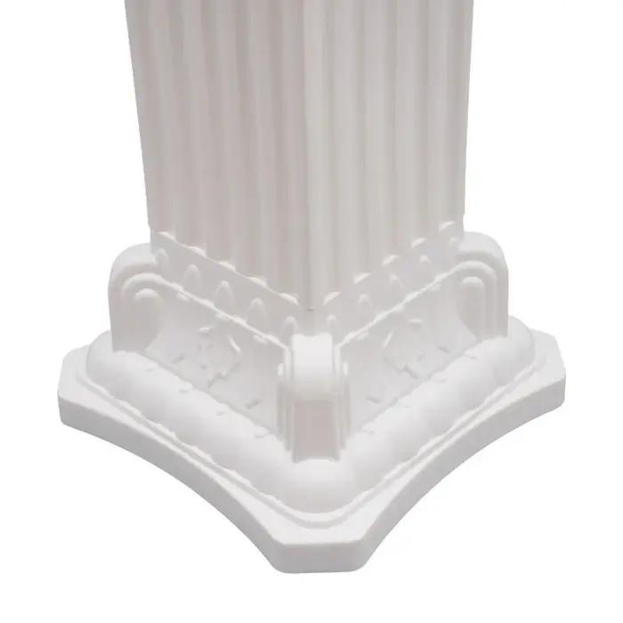 Colonne de support de fleurs de fête de pilier romain de mariage, décor de fond en plastique, décora