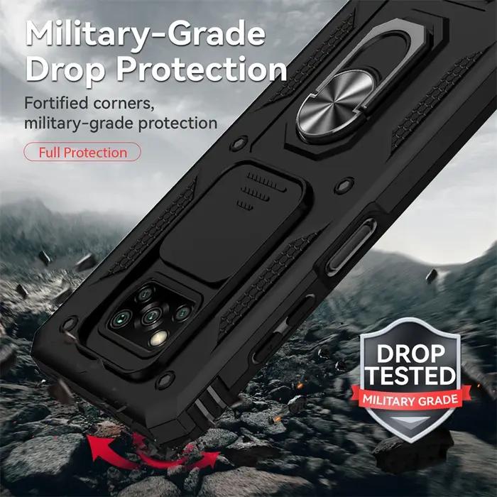 Coque Xiaomi Poco X3 Pro avec support magnétique - Protection renforcée et support voiture intégré