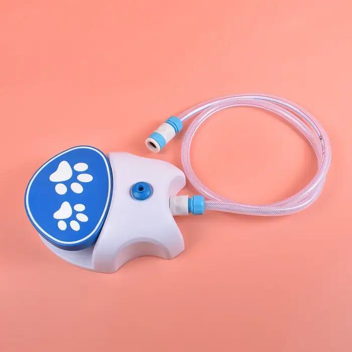 Fontaine à eau extérieure pour chien, activée par la patte, utilisation simple, connexion facile, fontaine à eau à pédale avec tuyau pour pelouse, pour animaux de compagnie