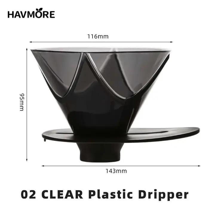 Filtre à café en résine HAVMORE réutilisable pour barista, brassage de café, entonnoir de filtration pour amateurs de café occasions spéciales