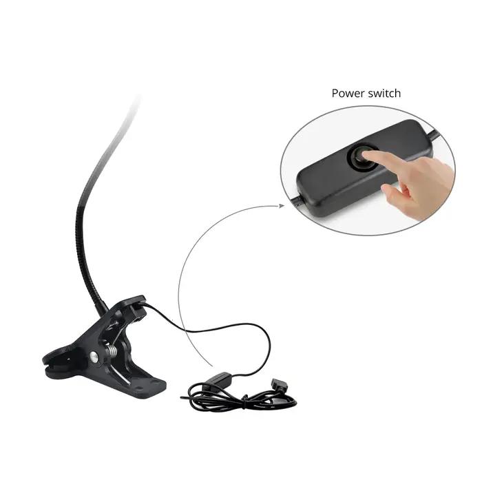 Lampe de Table USB 5V avec support à Clip, accessoires de bureau flexibles pour bureau, chambre à co