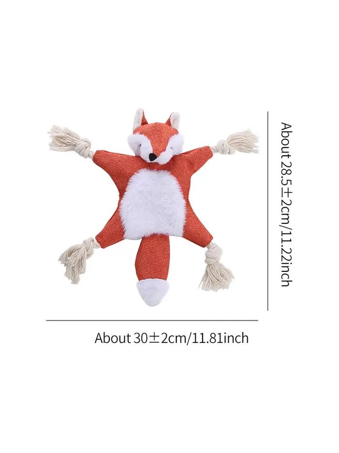 Chien en peluche écureuil renard coquille forme contenant du papier sonore BB appelé jouet molaire r