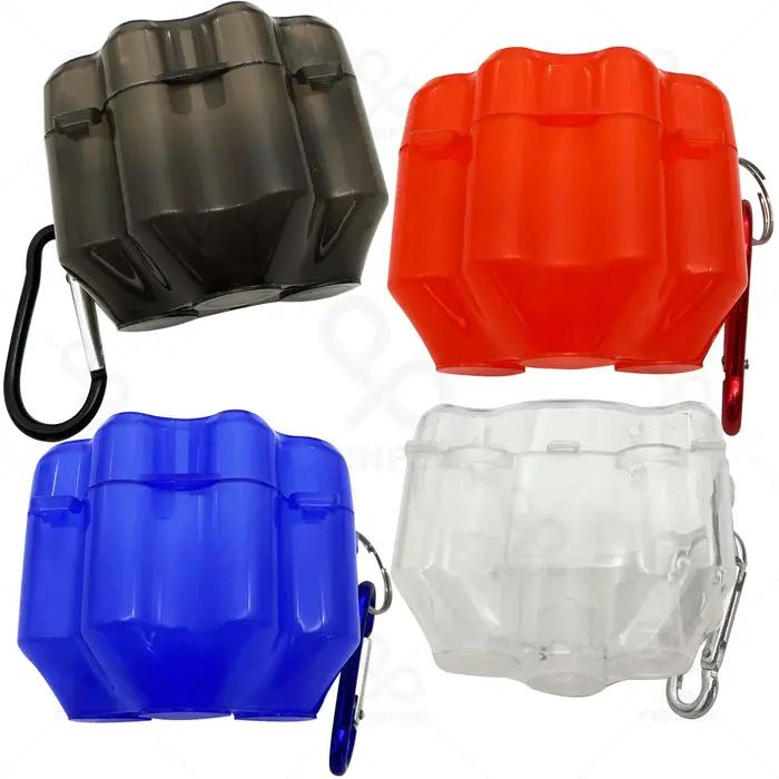 Wedarter – boîte à outils pour fléchettes, 4 couleurs, accessoires pour fléchettes, Mini boîte à fléchettes Portable en plastique Transparent avec Clip de suspension en aluminium