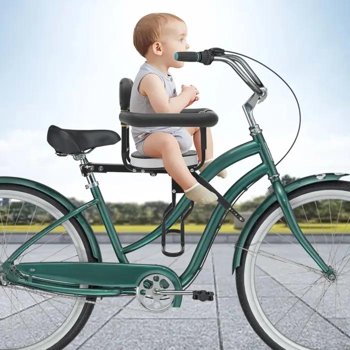 Siège de vélo pour enfant à fixation avant, siège enfant à deux points de fixation, siège avant amov