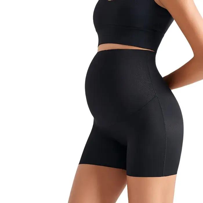 Leggings Sans Couture à Taille Haute ROMPERBO Pour Femmes Enceintes Occasions Spéciales Shorts De Yoga Confortables Respirants