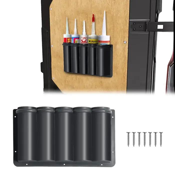 Boîte de rangement sous le siège pour van en plastique ABS durable noire pour ranger canettes et produits de nettoyage occasions de voyage camping-car