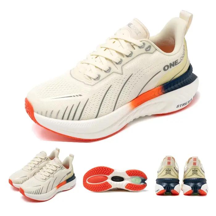 ONEMIX nouvelles chaussures de course à amorti pour hommes coureurs lourds appropriés à lacets sport femmes antidérapant