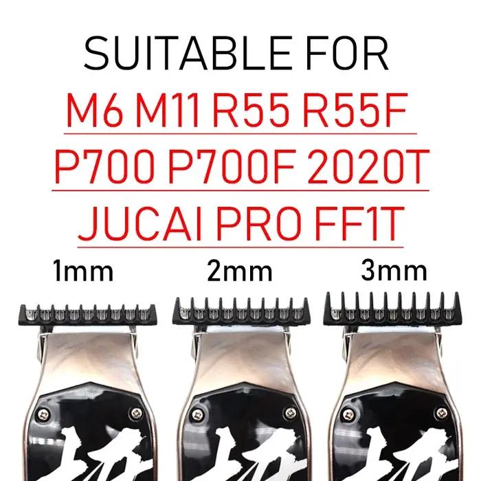 Peigne limite pour tondeuse à cheveux professionnelle, 3 pièces, protections universelles pour Mades