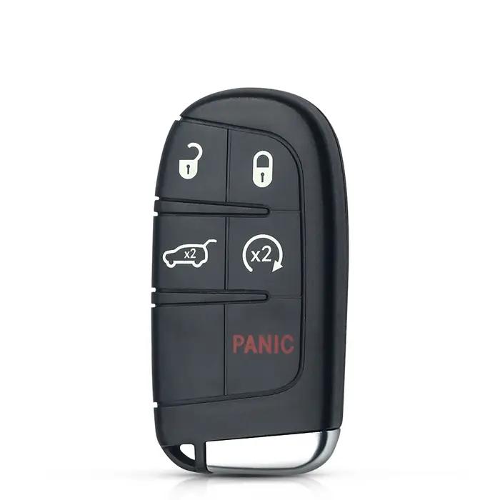 KEYYOU Remplacement Clé à distance intelligente à 5 boutons M3N 40821302 Fob 433MHz pour Jeep Grand Cherokee 2013-2018
