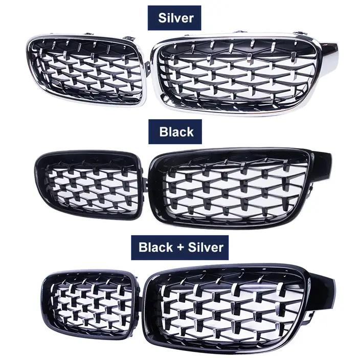 Une paire de grilles de rein chromées de haute qualité pour BMW série 3 F30 F35 F31 2012-2018 grille