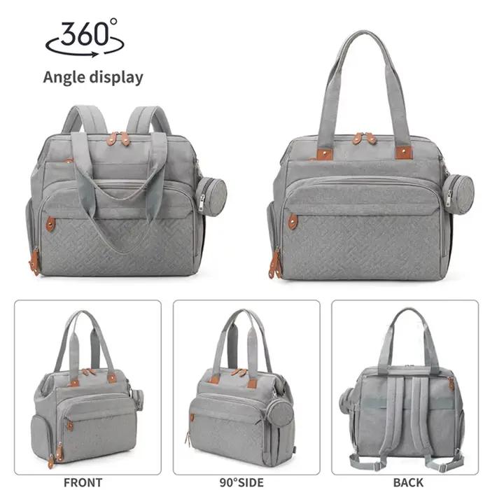 PANGDUBE grande taille maman papa sac à dos bébé sacs à couches avec sucette sac à couches pour bébé