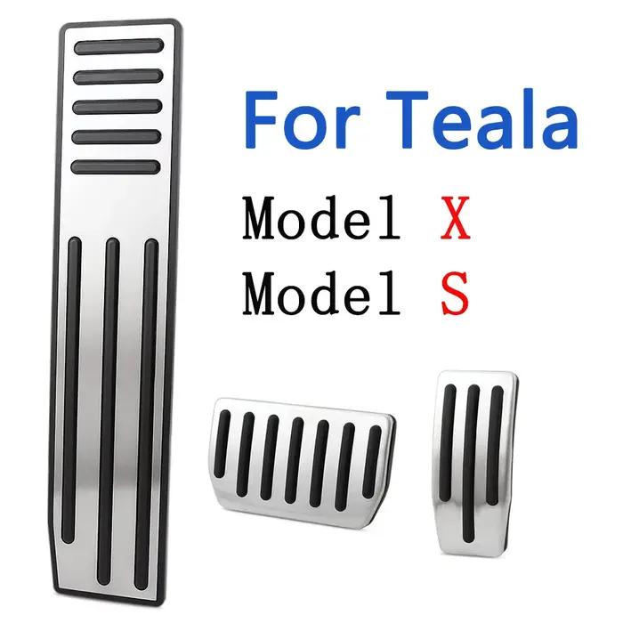 Pédale d'accélérateur en alliage d'aluminium pour Tesla Model X et S, accessoire de pédale de frein