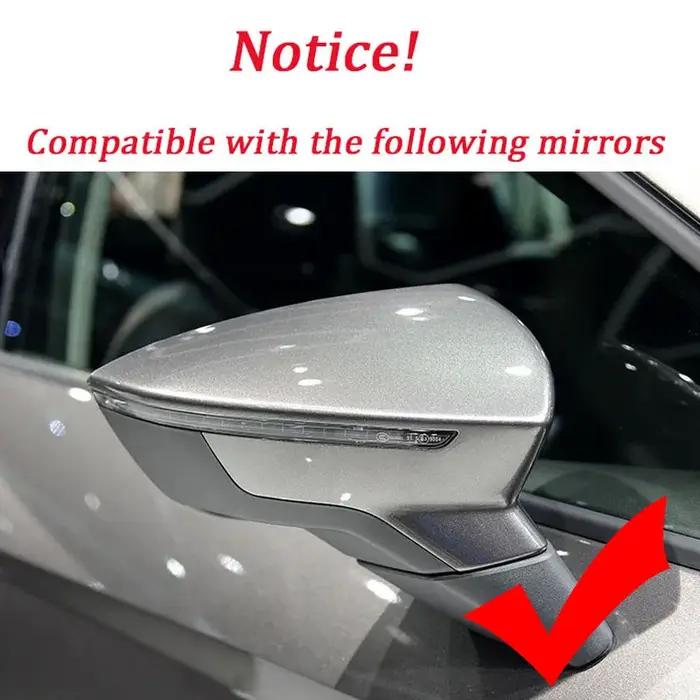 Couvercle de rétroviseur de porte latérale de voiture, 2 pièces, ajout pour SEAT Leon MK3 5F ST FR C