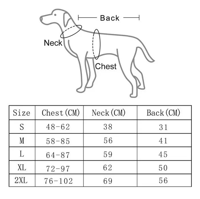 Veste arc-en-ciel pour petits et grands chiens