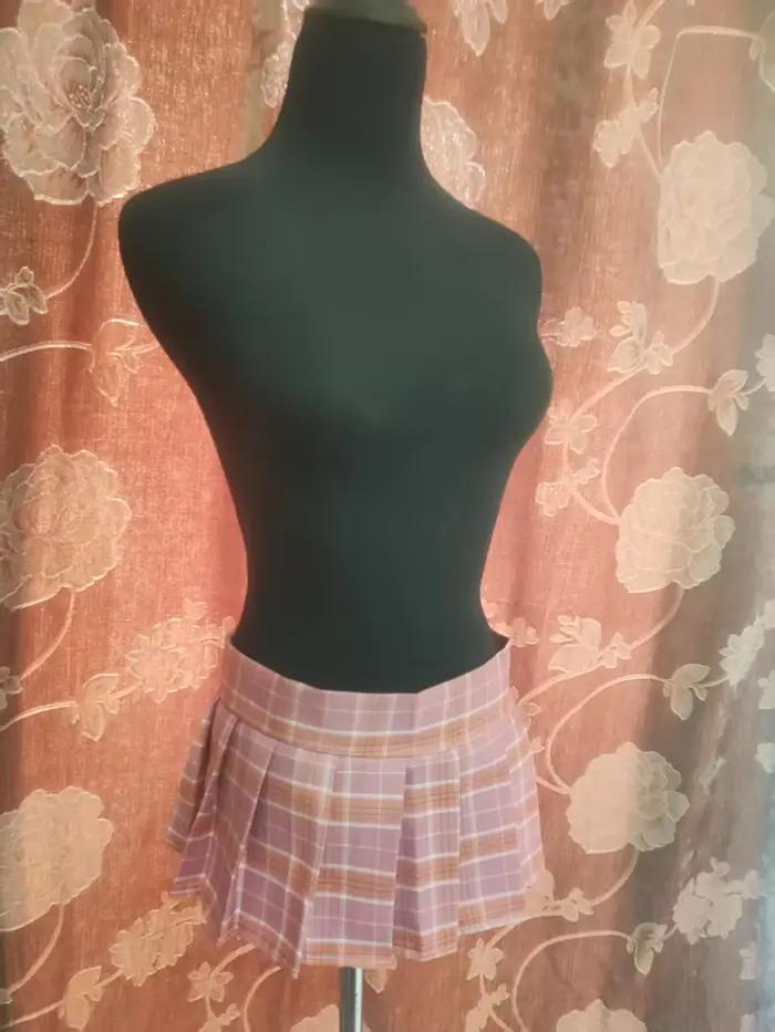 Uniforme d'écolière JK Sexy pour femmes, Mini jupe plissée Ultra courte à carreaux, mignon, demi-cor