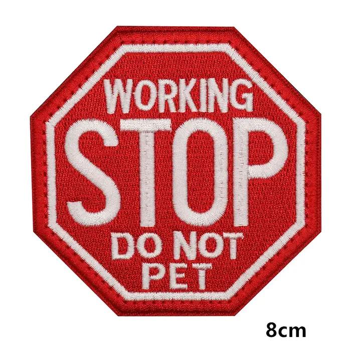 Service pour animaux de compagnie/mobilité chien en formation PATCH de sécurité BADGES thérapie