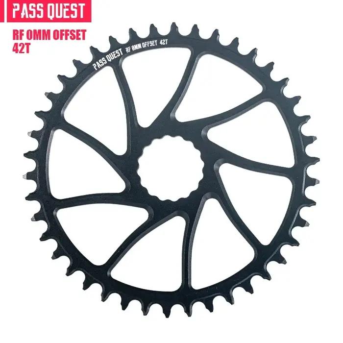 Boucles d'oreilles de vélo haute performance en alliage d'aluminium pour vélos de route couleur décalée de 0 mm pour manivelles à montage direct série RACEFACE