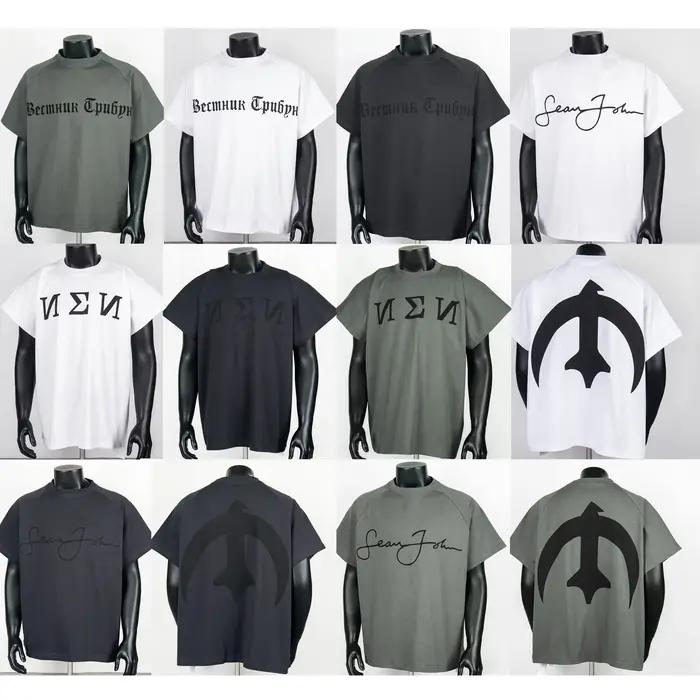 Américain haute rue mode multicolore Style hauts hommes femmes Couples quotidien vêtements de sport Kanye West T-shirts