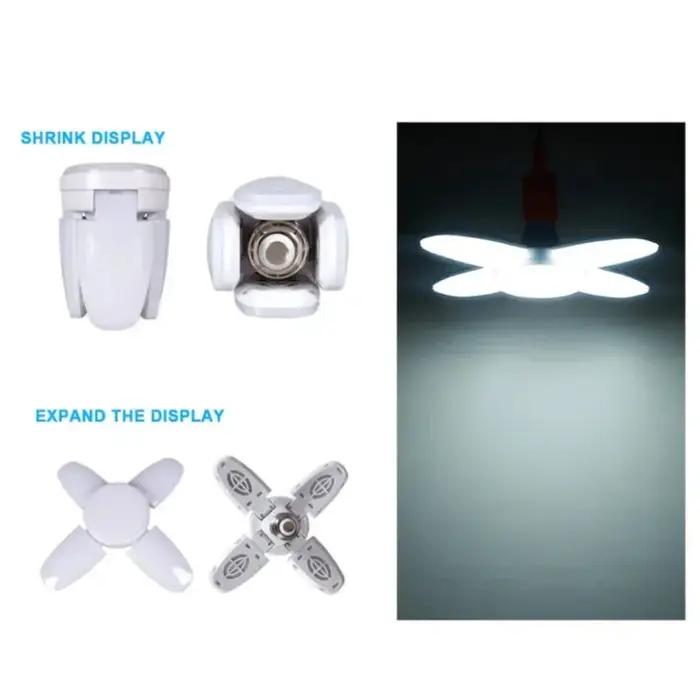 28W inda LED Ampoule Ventilateur Lame Synchronisation Lampe AC85-265V Pliable LED Ampoule Lampada Po