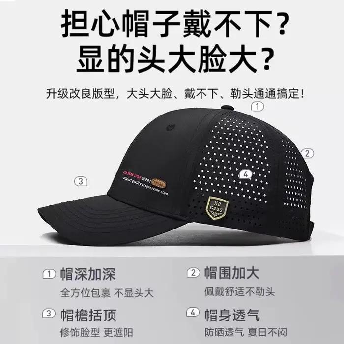 Casquette de Baseball à vaccage Rapide pour Homme, Chapeau d'Extérieur en Maille Respirante, Nouvell