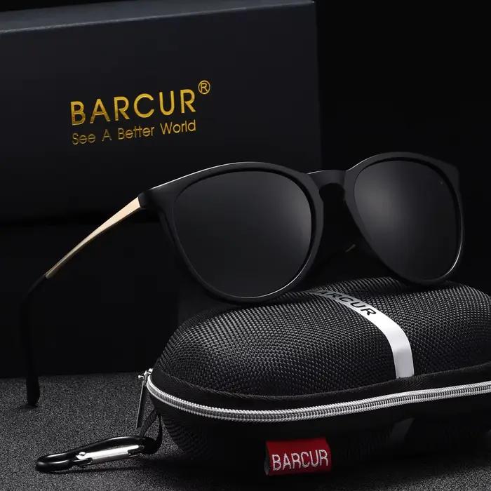 BARCUR-Lunettes de soleil polarisées pour femmes, design de marque, à la mode, monture en plastique