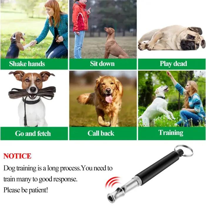 Sifflet d'entraînement ultra sonique pour animaux de compagnie