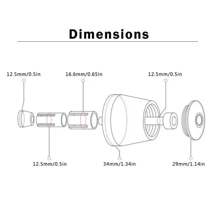 C650 GT 7/8 "22mm poignées de guidon de moto extrémité capuchon de barre de poignée bouchon d'extrém