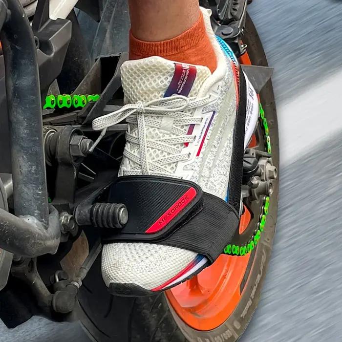 Couvre-chaussures de changement de vitesse de moto, coussinet de protection réglable en TPU avec sangles antidérapantes, accessoires universels pour toutes les bottes et chaussures