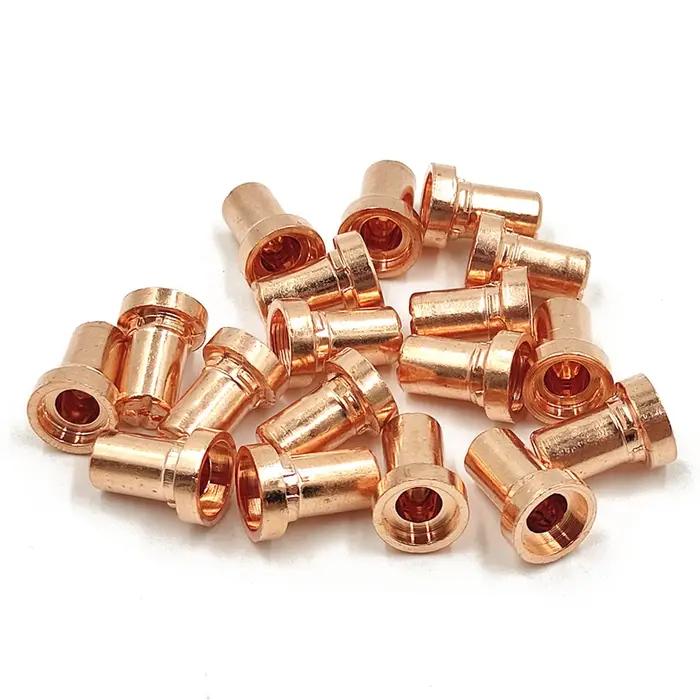 Électrodes à pointe longue et buses longues arc-en-ciel, cuivre rouge, consommables, PT31, LG40, 40A