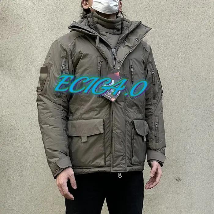 ECIG-Manteau Polaire en Coton pour l'Extérieur, Veste Douce et Chaude ou Pantalon 4.0 Coton pour le