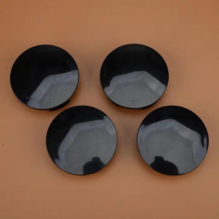 Cache-moyeu universel pour voiture, 57mm, 4 pièces, cache-moyeu noir ABS