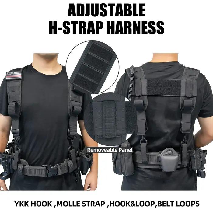 MELOTOUGH Bretelles tactiques pour harnais de ceinture militaire de service Bretelles de police Cein