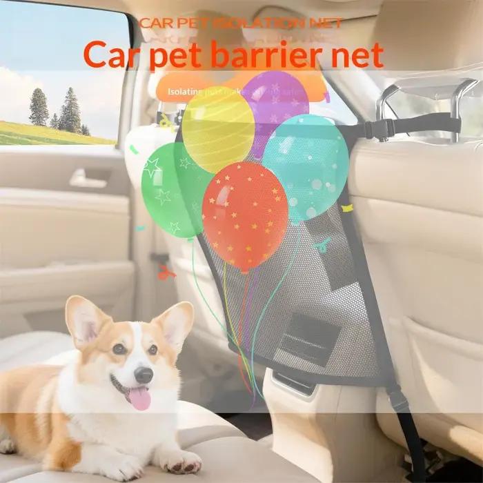Filet de protection pour animaux domestiques (chiens et chats) pour coffre de voiture