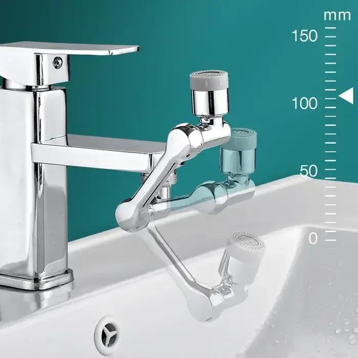 Robinet pivotant multifonction extension aérateur évier cuisine prolongateur adaptable bras robotisé salle de bain