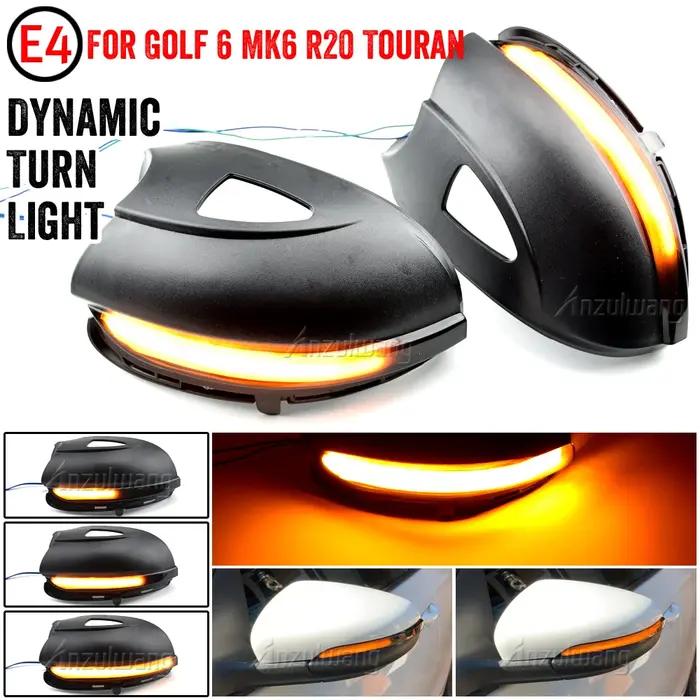 Clignotant LED pour rétroviseur latéral dynamique, voyant lumineux séquentiellement pour VW Volkswag