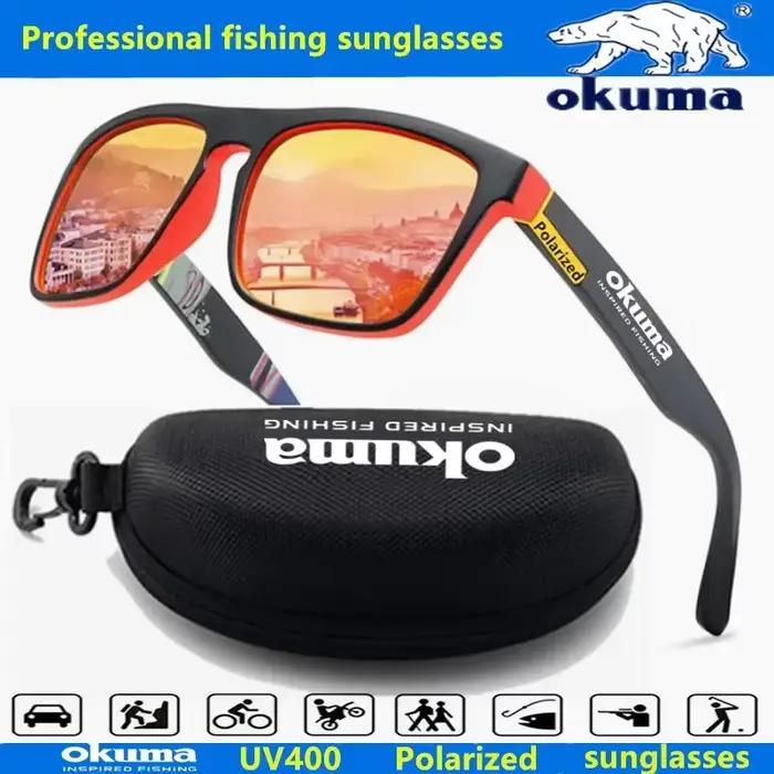 Lunettes polarisées Okuma UV400 unisex pour chasse extérieure - Option boîte protection