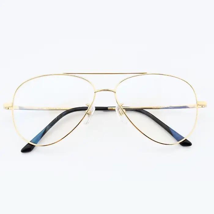 Monture optique en titane pur Prescription hommes lunettes de pilote lunettes de soleil Spectacle gr