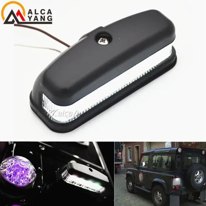 Lampe d'immatriculation LED pour Land Rover Series 2 2A 3 Defender 90 110 130 tous modèles avec technologie LED 2400 lumens installation plug and play sécurité visibilité nocturne